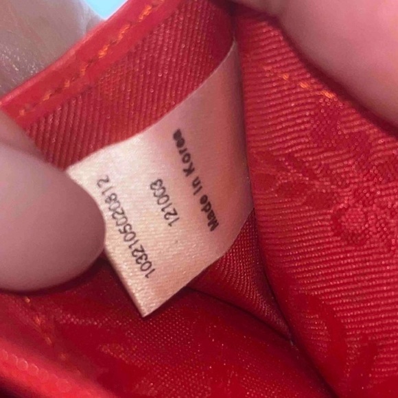 FINAL PRICE MCM Red Leather Tri-Fold Wallet - Picture 10 of 13